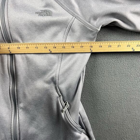 The North Face Jacket Womens Large Gray Agave Full Zip Pockets Outdoor Hiking - Picture 10 of 11